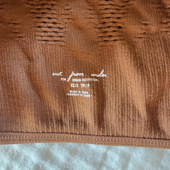 Urban Outfitters Seamless Cutout Bra Top in Brown - Picture 2 of 4